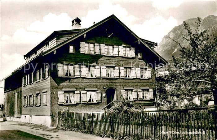 OBERSTDORF Bayern Haus Mueller Landhaus Alpen – Ansichtskarte Oberstdorf