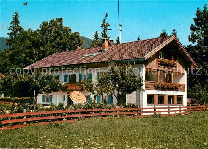 Jachenau Bad Toelz-Wolfratshausen Bayern Gaestehaus Marlies in den Bayerischen – Ansichtskarte Jachenau