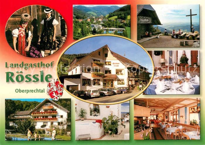Elzach Emmendingen BW Landgasthof Roessle Oberprechtal Schwarzwald – Ansichtskarte Elzach
