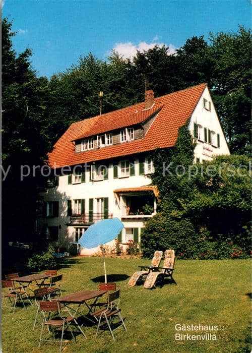 Vlotho Weser Herford NRW Gaestehaus Birkenvilla – Ansichtskarte Vlotho