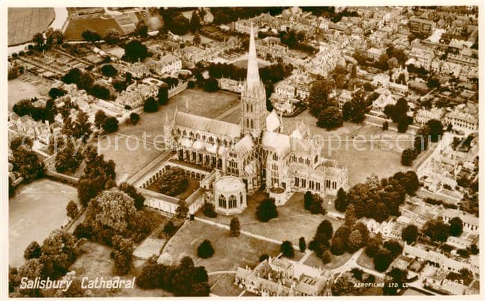 Salisbury Wiltshire Fliegeraufnahme – Ansichtskarte Salisbury