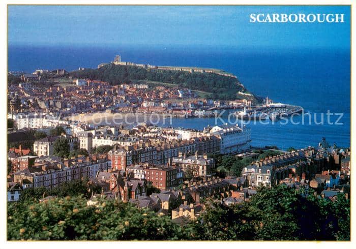 Scarborough UK South Bay View from Olivers Mount – Ansichtskarte Scarborough