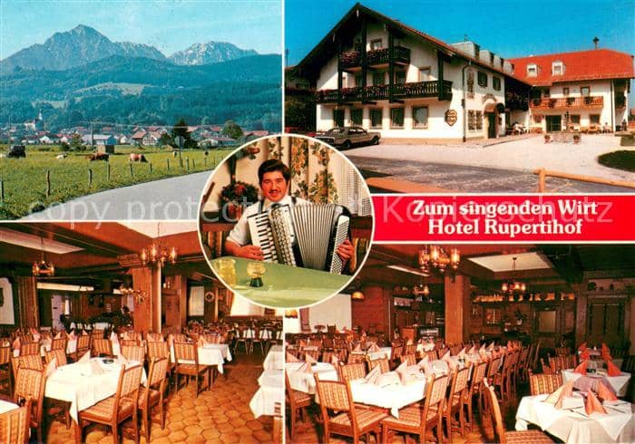 Ainring Berchtesgaden Bayern Hotel Rupertihof Zum singenden Wirt Gastraeume – Ansichtskarte Ainring