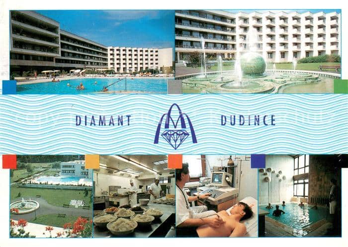 Dudince Sanatorium Diamant Teilansichten – Ansichtskarte