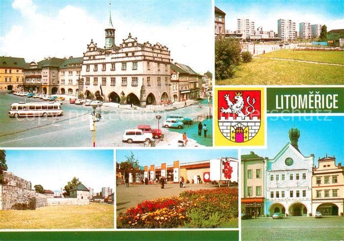 Litomerice Leitmeritz Nordboehmen Rathaus Wohnsiedlung Stadtmauer Ausstellung Mr – Ansichtskarte