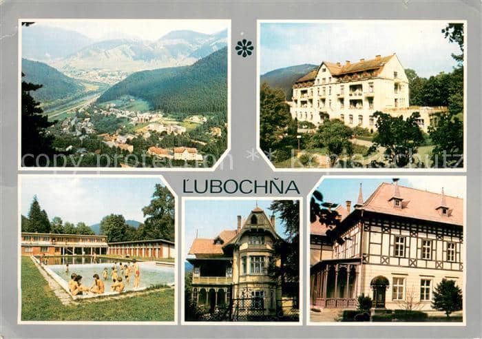 Lubochna Panorama Hotel Alte Gebaeude Freibad – Ansichtskarte