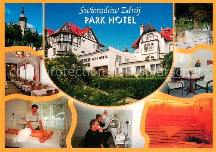 Swieradow Zdroj Bad Flinsberg Park Hotel Gastraeume Massage Therapie Sauna – بطاقة مصوّرة