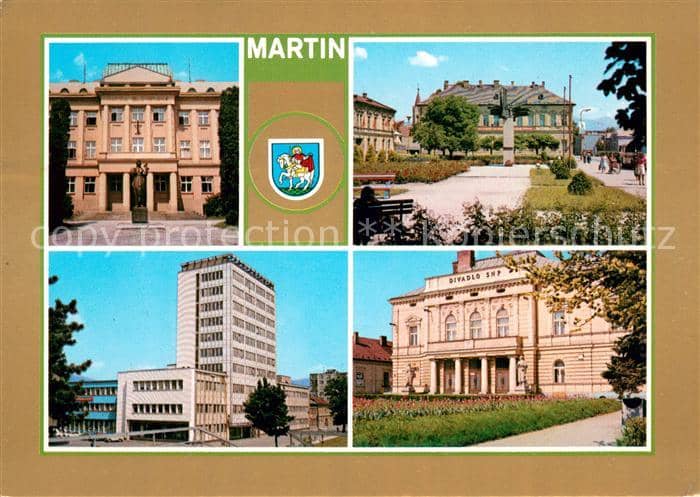 Martin Slowakische Republik Okresne mesto Martinskych Najstarsia historicka zmie – Ansichtskarte