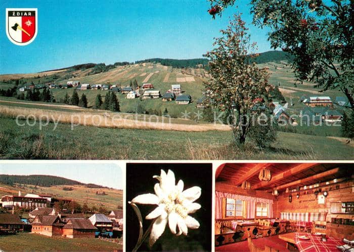 Zdiar Vysoke Tatry Panorama Dorf Hohe Tatra Hotel Restaurant – Ansichtskarte