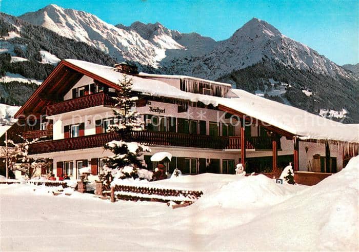 OBERSTDORF Bayern Fremdenheim Neidhart mit Schoellang – Ansichtskarte Oberstdorf