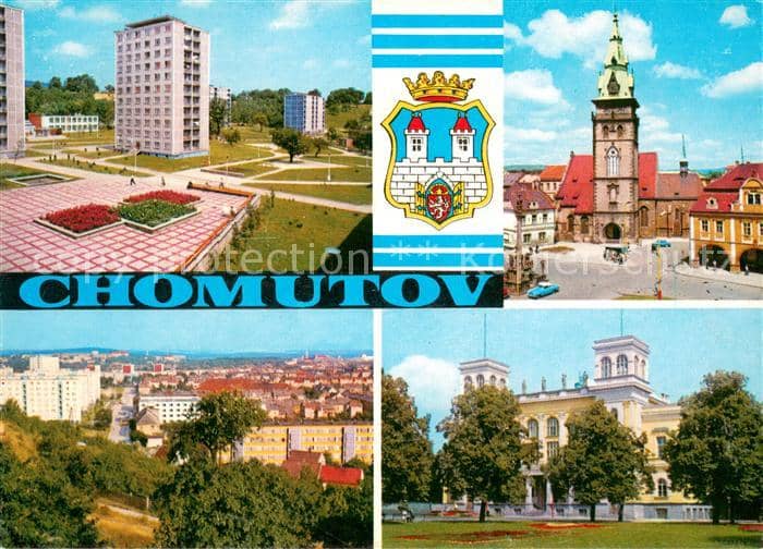 Chomutov Sidliste Namesti 1 maje Celkovy pohled Divadlo Klub VTZ – Ansichtskarte