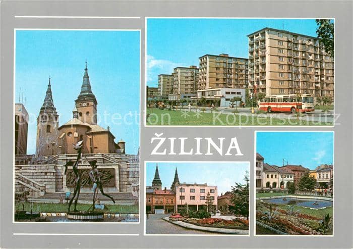 Zilina Priemyselne a kulturne stredisko severozap Slovenska Dosial najstarsia zm – Ansichtskarte