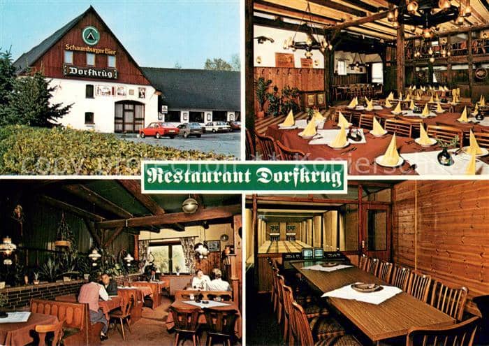 Reinsdorf Apelern Restaurant Dorfkrug Hotel Salzbach – Ansichtskarte Apelern