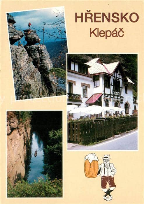 Hrensko Privat Hotel Klepac Felsen – Ansichtskarte