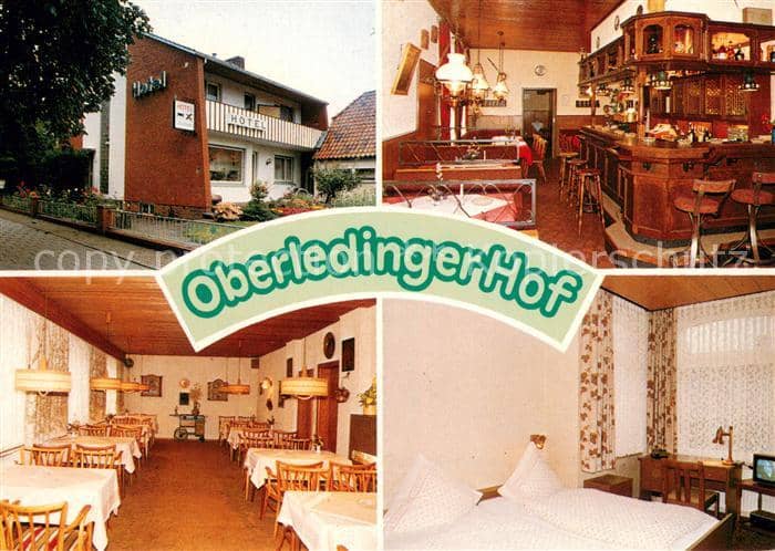 Leer Ostfriesland Oberledinger Hof Hotel Restaurant Gaststube Gaestezimmer Bar – Ansichtskarte Leer (Ostfriesland)