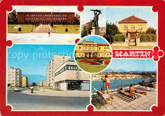 Martin Slowakische Republik Slovenske narodne muzeum Susosie virazstva pracujuce – Ansichtskarte