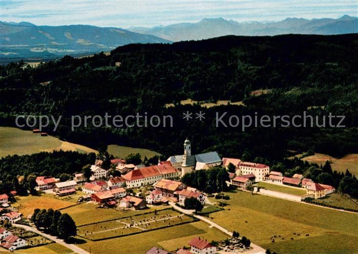 Weyarn Miesbach Bayern Fliegeraufnahme – Ansichtskarte Weyarn