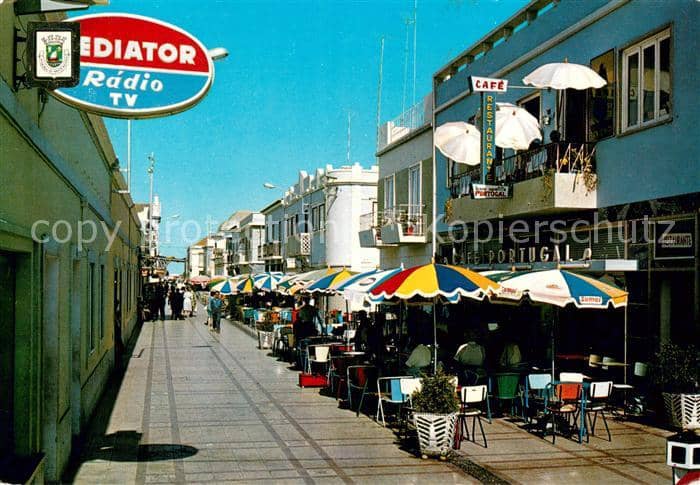 Vila Real de Santo António Rua Teófilo Braga Passeio típico – Ansichtskarte