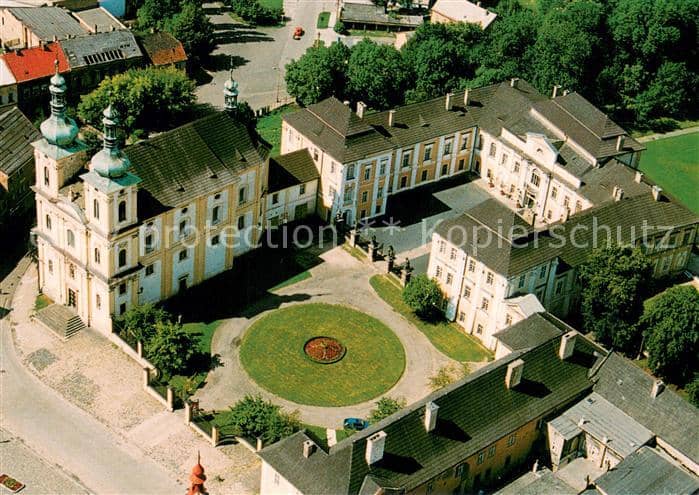 Duchcov Statni zamek Duchcov Fliegeraufnahme – Ansichtskarte