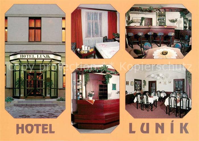 Prag Prahy Prague Hotel Lunik Bar Rezeption Gaststube – Ansichtskarte