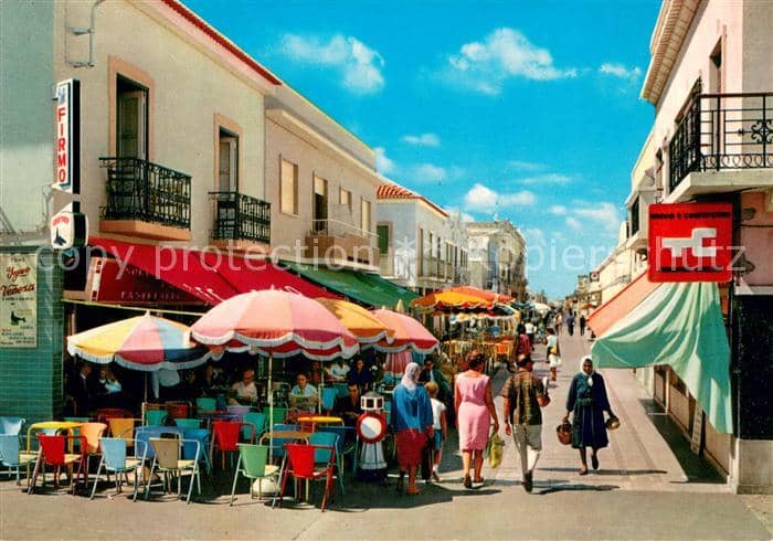 Vila Real de Santo António Um trecho da Avenida Dr Teofilo Braga – Ansichtskarte