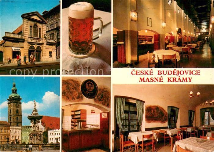 Ceske Budejovice Restaurant Masne Kramy – Ansichtskarte