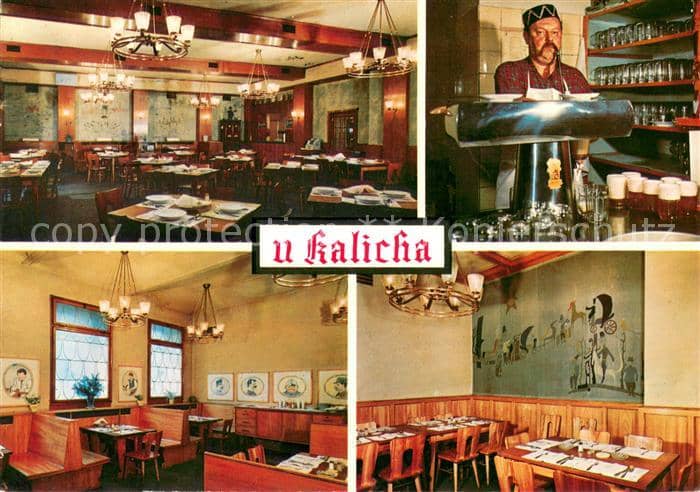 Praha Prahy Prague Restaurace u Kalicha – Ansichtskarte