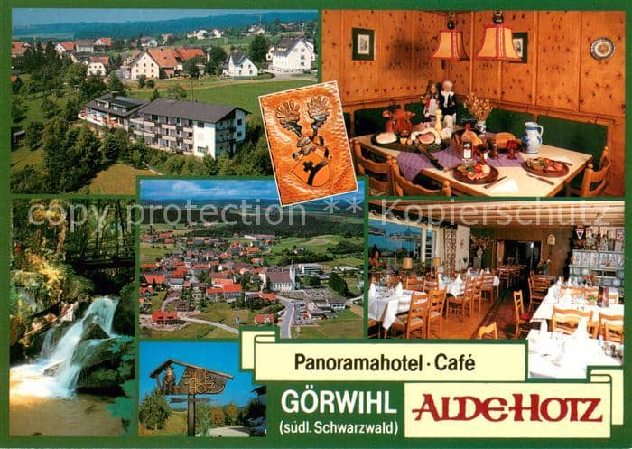 Goerwihl Goerwyhl Waldshut BW Panoramahotel Pension Cafe Alde Hotz Restaurant W – Ansichtskarte Görwihl