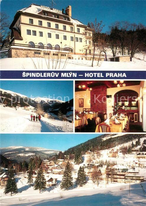 Spindleruv Mlyn Spindlermuehle Hotel Praha Restaurant Winterpanorama – Καρτ ποστάλ