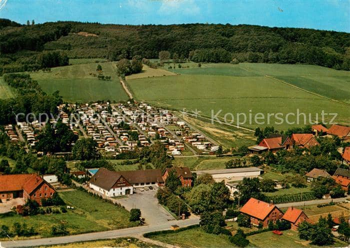 Reinsdorf Apelern Fliegeraufnahme mit Restaurant Dorfkrug – Ansichtskarte Apelern