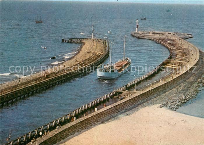 Kolobrzeg Polen Wejscie do portu – بطاقة مصوّرة