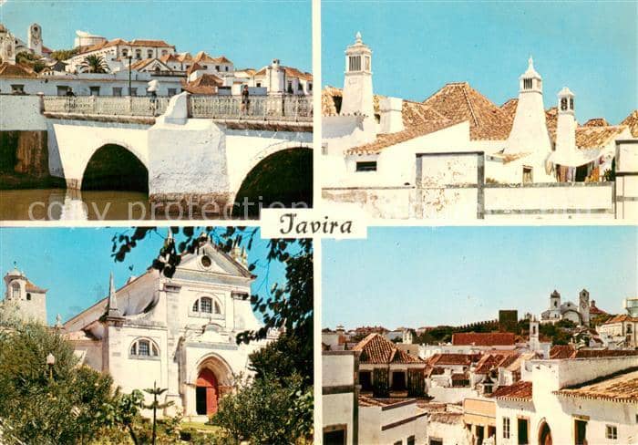 Tavira Teilansichten – Ansichtskarte