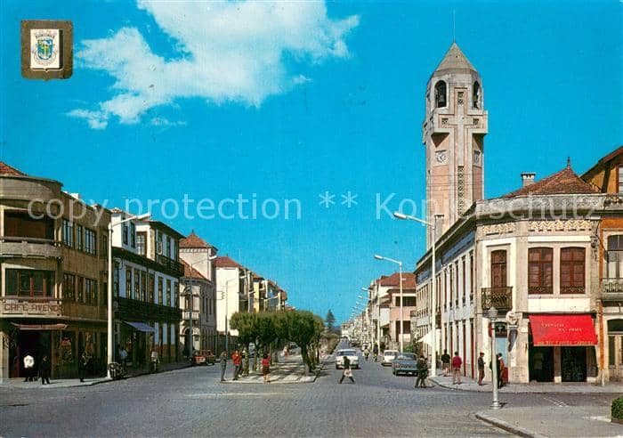Povoa de Varzim Avenida Mousinho – Ansichtskarte