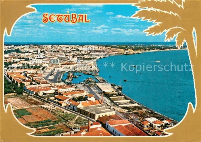 Setubal Fliegeraufnahme – Ansichtskarte