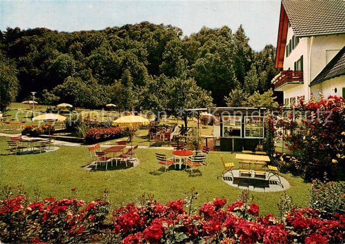 Sasbachwalden Achern Ortenaukreis BW Hotel Cafe Fallert Park – Ansichtskarte Sasbachwalden