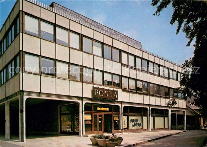 Eger Cheb Tschechien Postgebaeude – Ansichtskarte