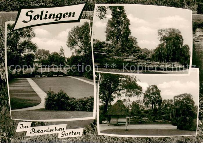 SOLINGEN NRW Botanischer Garten – Ansichtskarte Solingen
