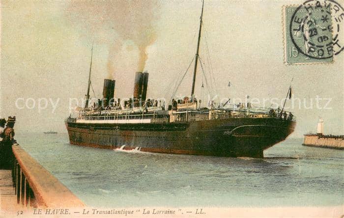 Dampfer Oceanliner Le Havre – Ansichtskarte