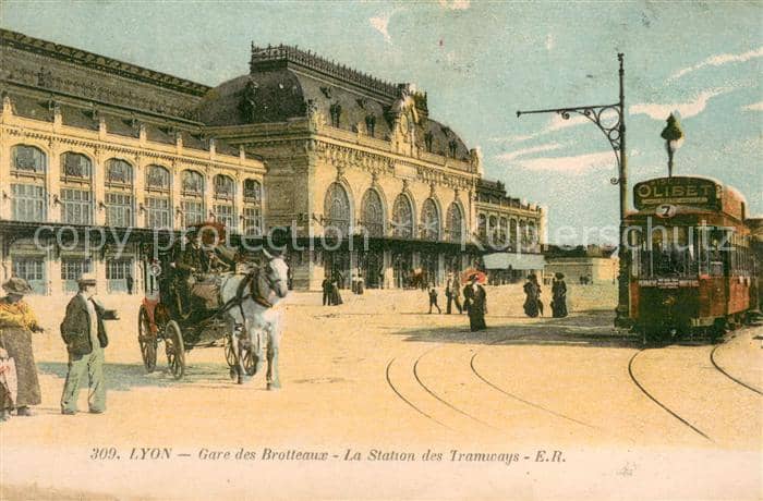 Bahnhof Lyon – Ansichtskarte