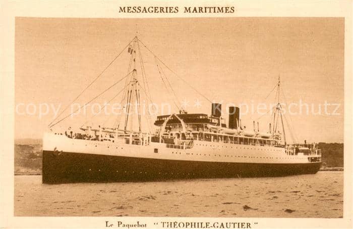 Dampfer Oceanliner Messageries Martimes – Ansichtskarte