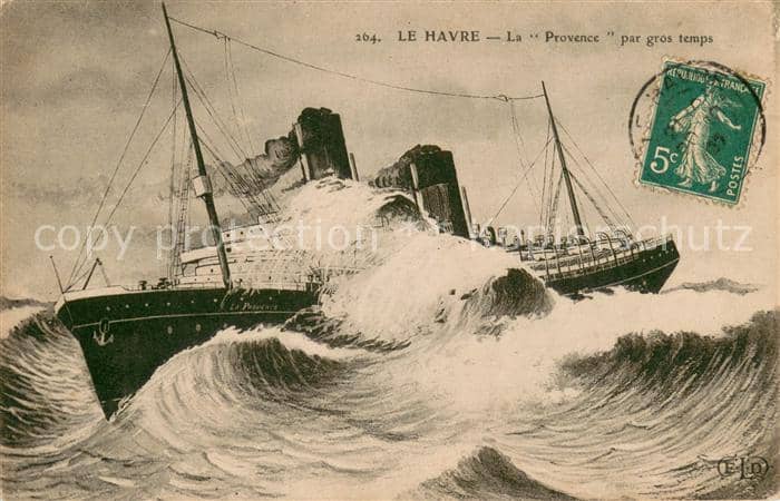 Dampfer Oceanliner Provence E.L.D. – Ansichtskarte