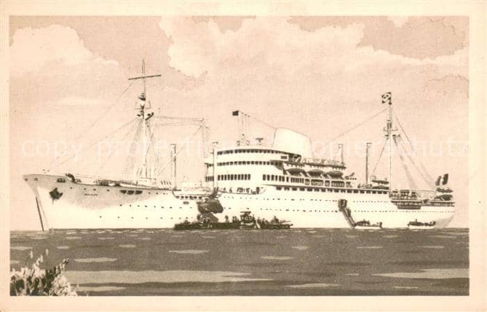 Dampfer Oceanliner Viet-Nam  Cambodge  Laos – Ansichtskarte