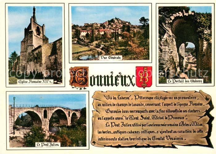Chronik-AK Bonnieux – Ansichtskarte