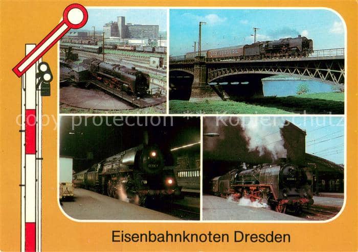 Lokomotive Dresden – Ansichtskarte