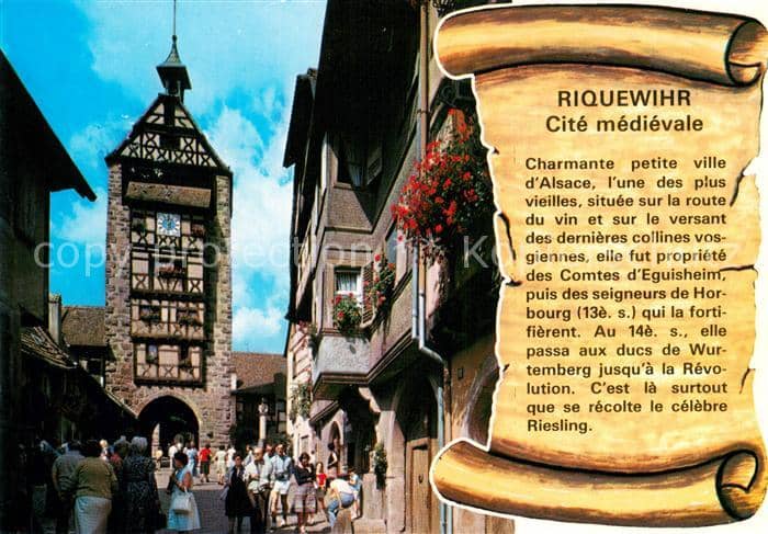 Chronik-AK Riquewihr – Ansichtskarte