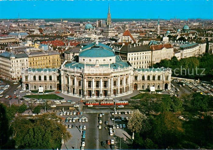 Strassenbahn Wien-Burgtheater – Ansichtskarte
