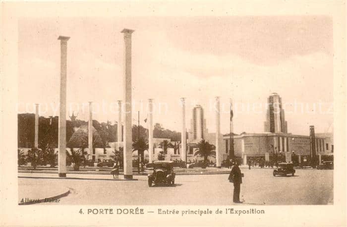 Dakar Porte Doree Entree principale de l'Exposition – Ansichtskarte