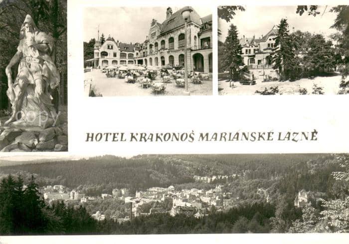 Marianske Lazne Hotel Krakonos Panorama – Ansichtskarte