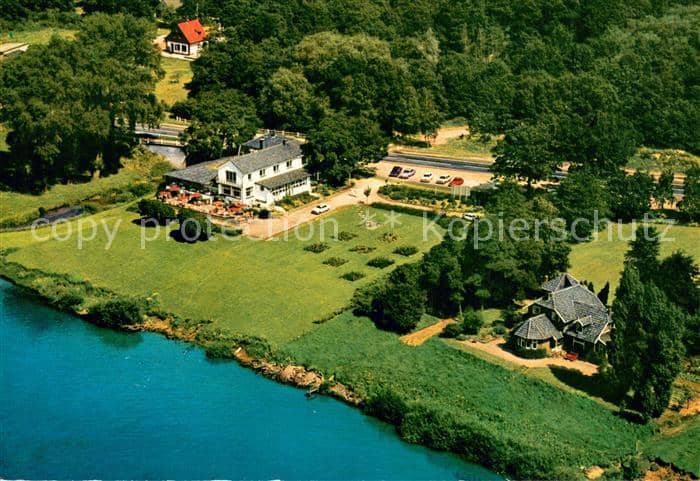 Arcen Hostellerie De Hamert luchtfoto – Ansichtskarte Venlo