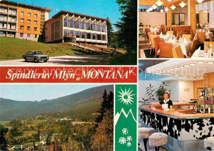 Spindleruv Mlyn Spindlermuehle Interhotel Montana Jidelna Celkovy pohled Bar – Καρτ ποστάλ